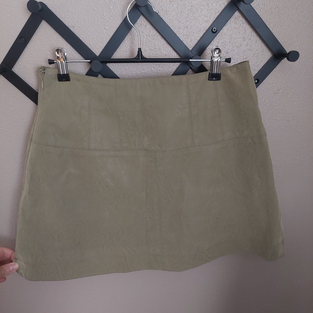 Free people faux suede mini skirt